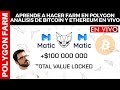 ¿QUE VA A PASAR CON BITCOIN Y ETHEREUM? EN VIVO! APRENDE A HACER FARM EN POLYGON CON POLYCAT