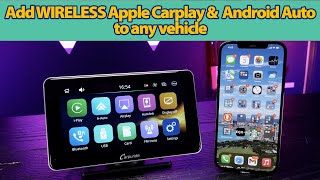 Add Wireless Android Auto & Wireless Apple CarPlay to any Car even Single DIN or a factory radio!
