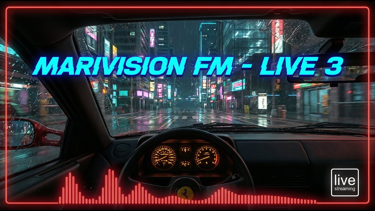 ⚡️ CYBERSPACE: 24/7 Cyberpunk Radio | Dark Drone & Synth for Coding, Study, Deep Work