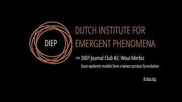 DIEP Seminar: Exact epidemic models from a tensor product formulation by Wout Merbis