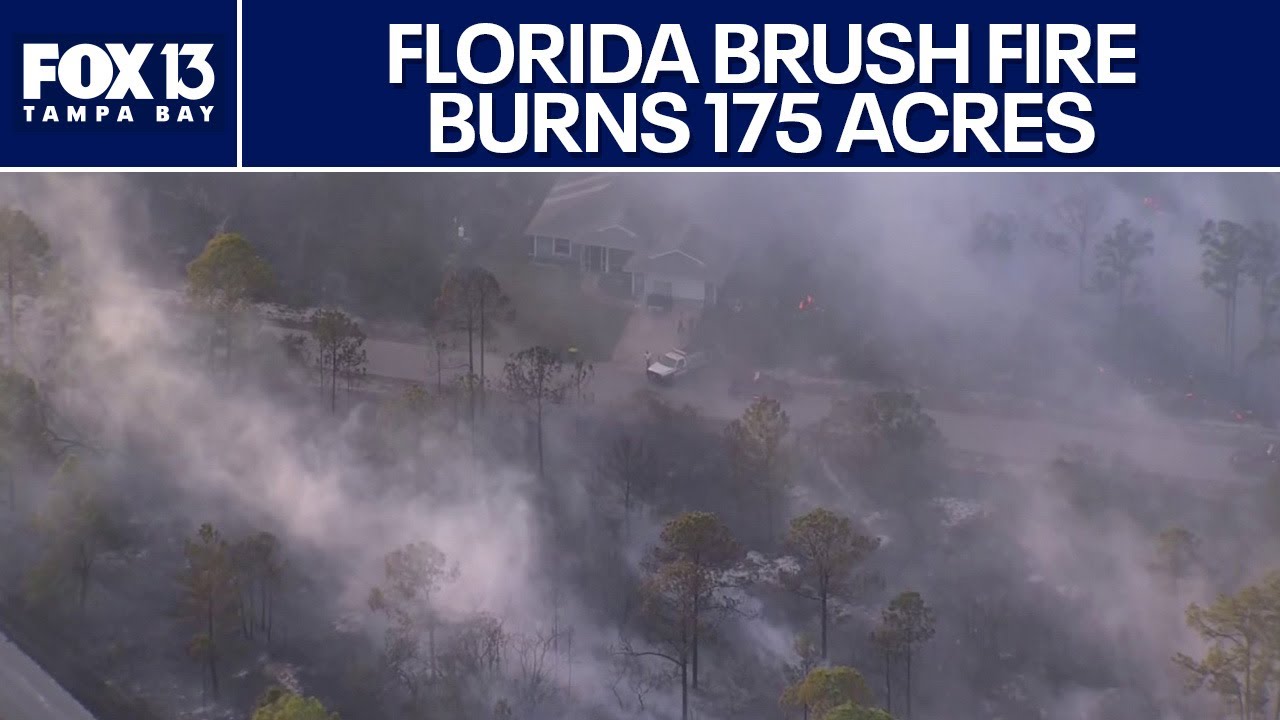 Brush fire evacuations in Highlands County - YouTube