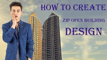 How to create zip open building design | photoshop tutorial