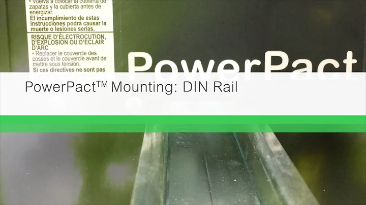 PowerPact™ Mounting Options: DIN Rail