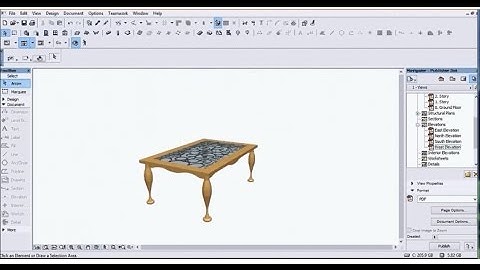 How to make 3D Profile on  Archicad Using Profiler  -  Table Design
