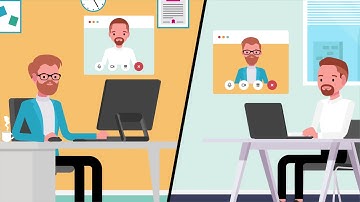 2D Character Animation Explainer Video for Remote Office by Webdew- #WebdewVideoPortfolio