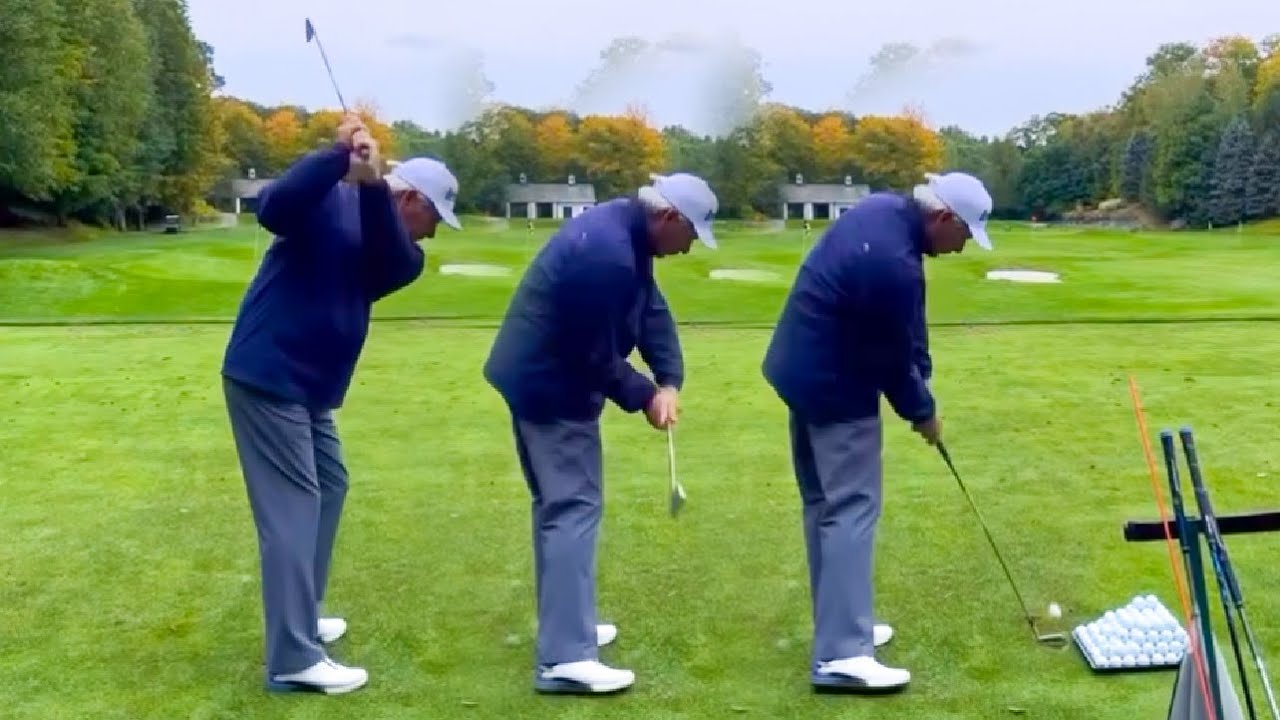 FRED COUPLES GOLF SWING IRON SWING Full Speed + SLOW MOTION YouTube