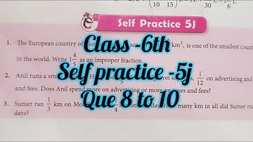 new learning composite maths class 6 self practice 5 j | schand maths class 6 ex  5j  | fraction