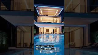 Would You Live in This 2046 AI Smart Mansion? #aihometour #interiordesign #luxuryhouse