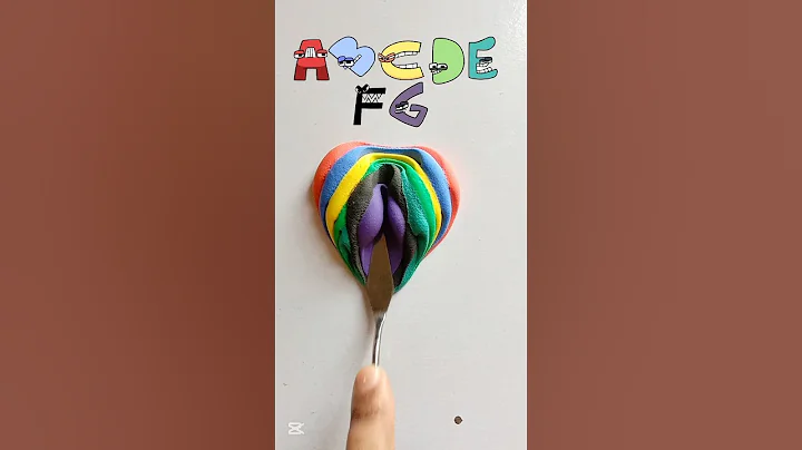 A to G Alphabet lore color mixing #colormixing #alphabetlore #shorts #satisfying