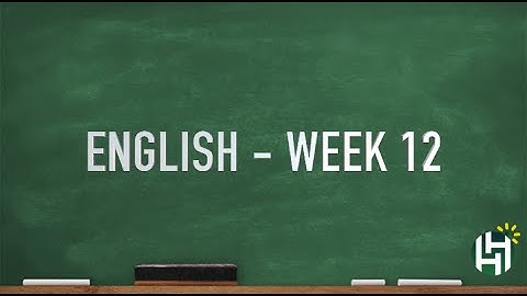 CC Cycle 2 Week 12 English