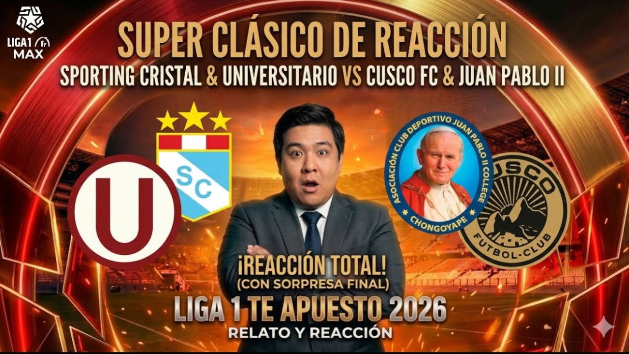 🔴 EN VIVO | Sporting Cristal vs Cusco FC + Juan Pablo II vs ...