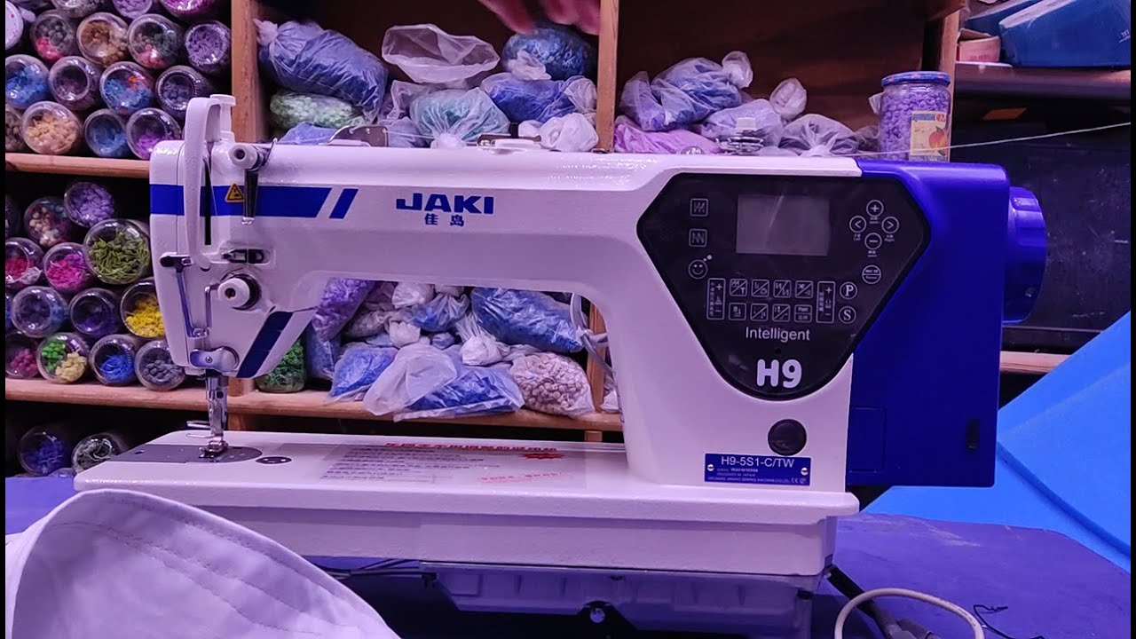 ماكينة الخياطة JAKI H9 الي رسلت الى انجلترا السيدة تاقت فينا واشراتها منا