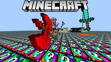 minecraft spiral lucky block flatworld mod showcass