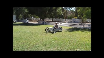 Monocar cyclekart additional test driving (with some drifting)