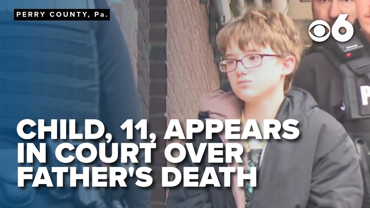 Child, 11, appears in court over father's death - YouTube
