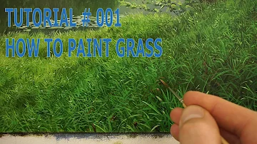 Comment peindre de l'herbe acrylique ?