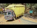 Lorry Videos : Heavy Tons Of Load Carrying Truck on Risky Ghat | Truck Driving Skill | Trucks In Mud