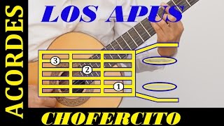 Video thumbnail of "CHOFERCITO DE MALA SUERTE / LOS APUS /  ACORDES COMPLETOS"