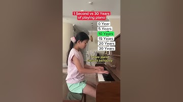 1 second VS 30 years of playing piano