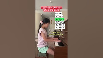1 second VS 30 years of playing piano