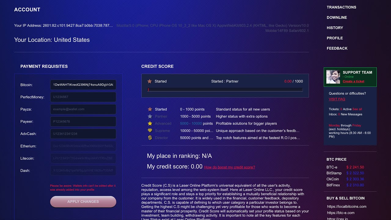 Laser.Online - Day 4 - Reinvest - Bitcoin Doubler/ Multiplier or SCAM ...