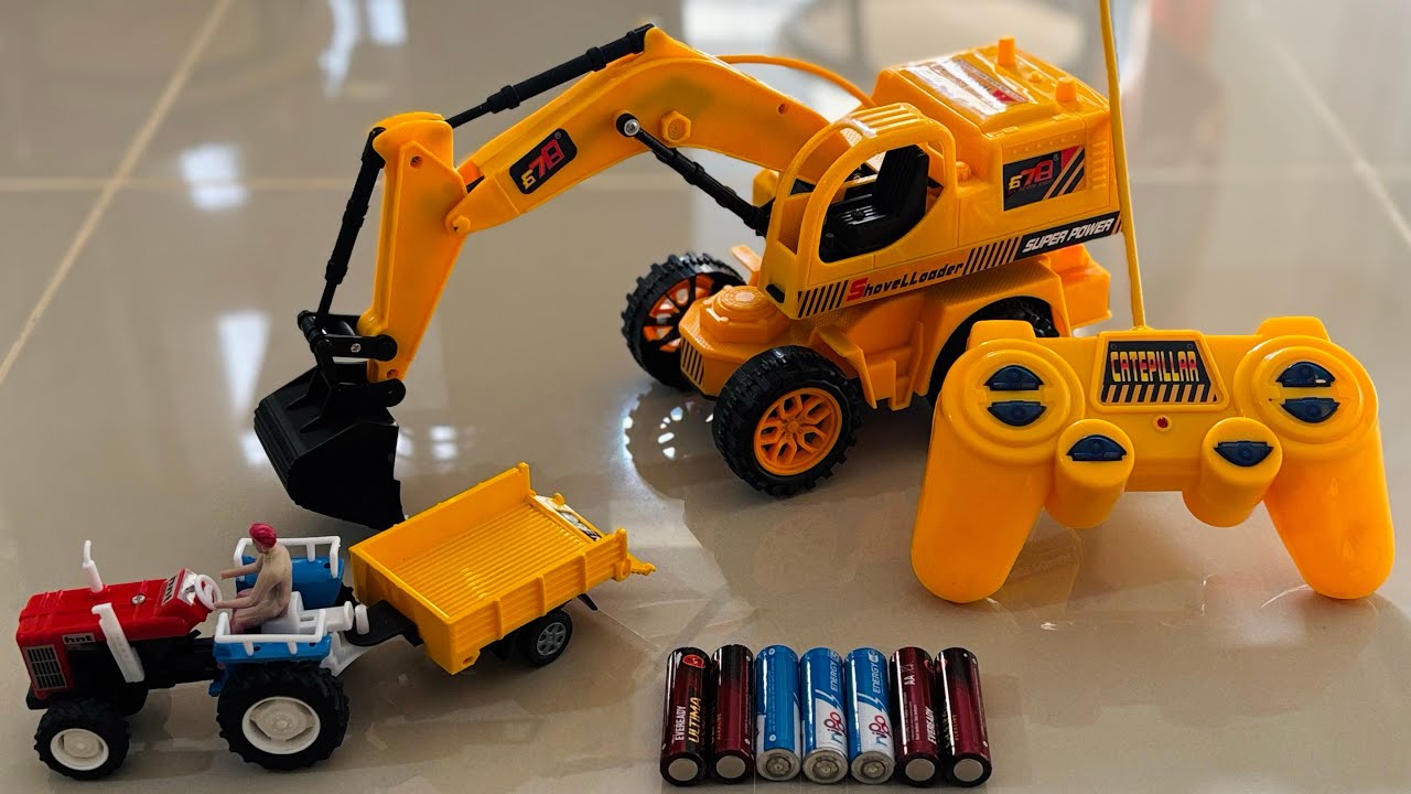 RC Excavator Shovel Loader Unboxing & Test Drive! Six Function