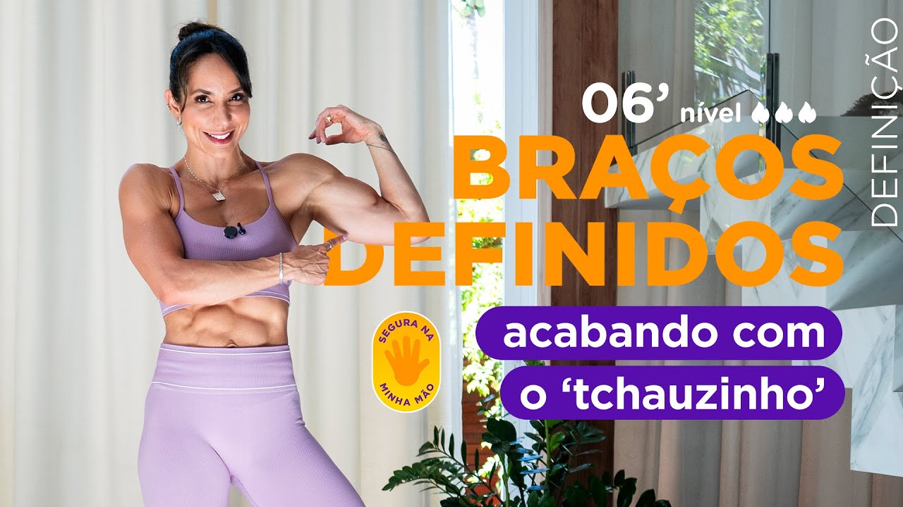 Gordura braços - Melhor treino pra gordura do tchau - mini band - Carol Borba 