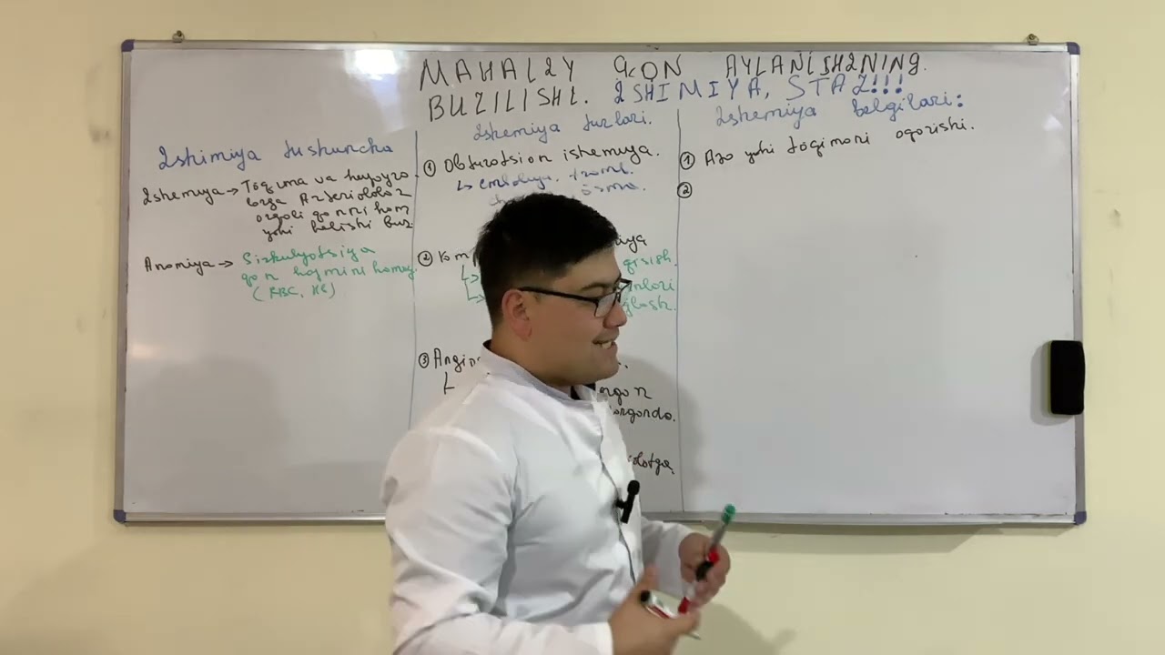 Ishemiya va stazning etiologiyasi, patogenezi va oqibatlari.