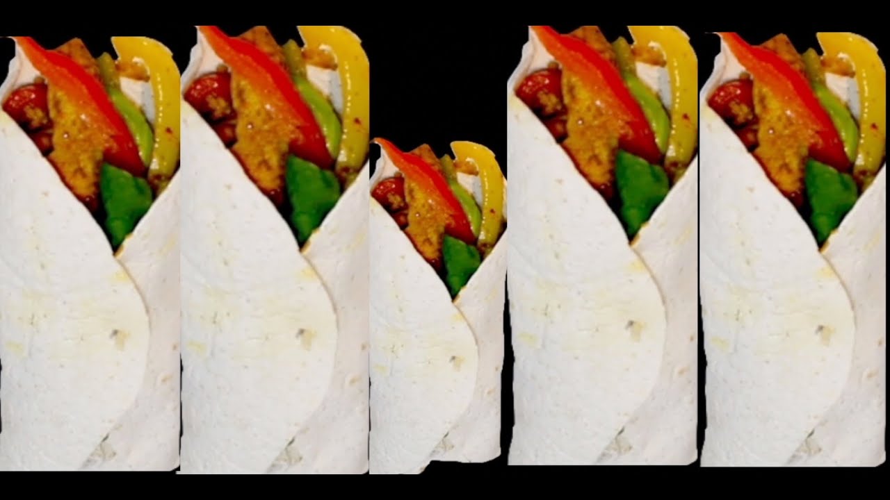 How To Make A Chicken Fajita Wrap At Home! | Easy Mexican Fajita Wrap