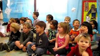 Winter Gala 2012 at KinderCare- Alex's Preschool class singing songs