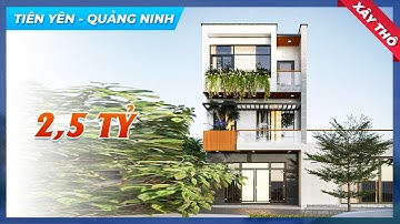 Say Đắm Trước Mẫu Biệt Thự 3 Tầng Hiện Đại Đẹp Xây Thô 2,5 TỶ Tại Huyện Tiên Yên Tỉnh Quảng Ninh
