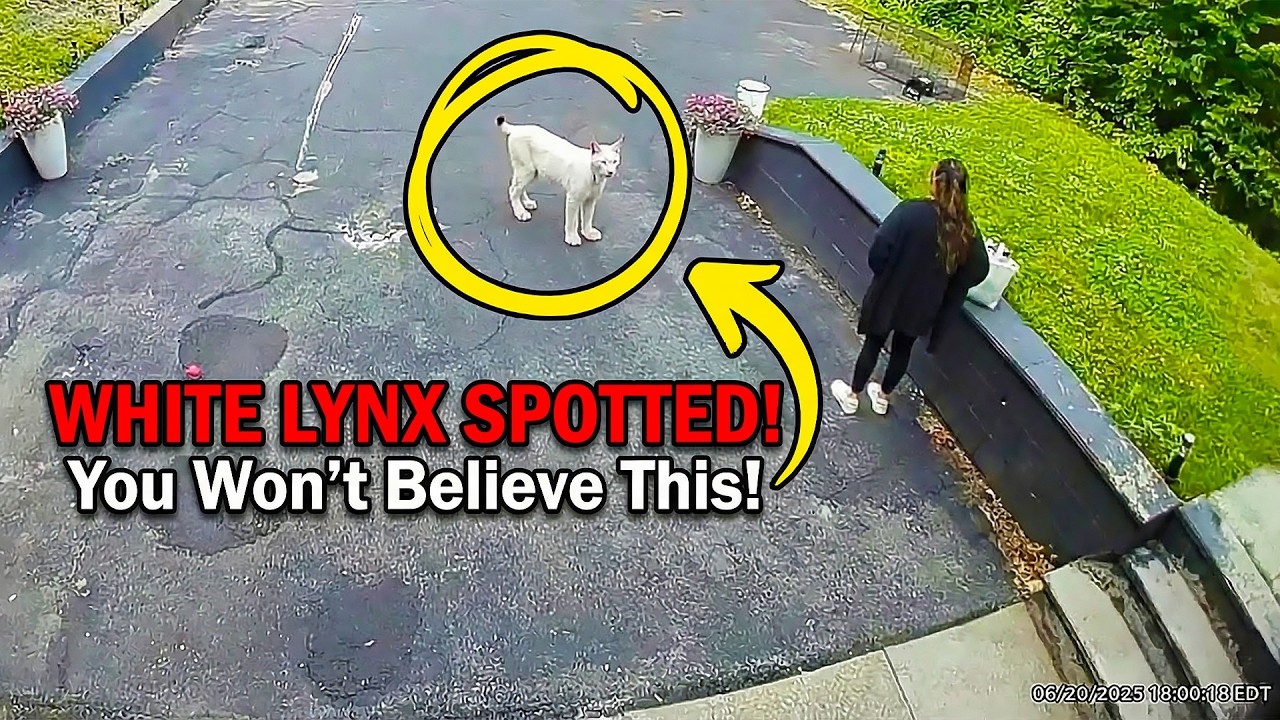Camera Catches a Rare Albino Bobcat — What Happens Next Is Unbelievable