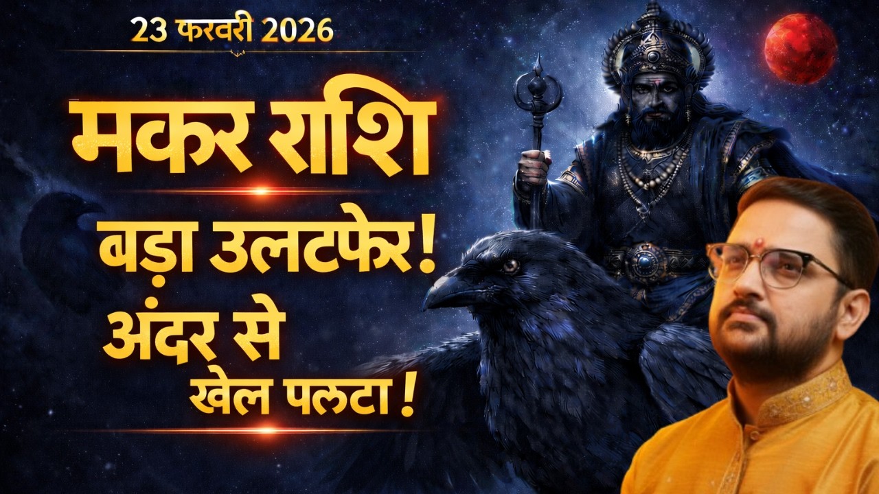Makar Rashi | 23 Feb 2026 मंगल कुंभ में प्रवेश | मकर राशि का धन योग जागा! | Capricorn |Acharya Mukti