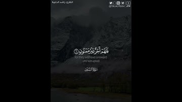 ﴿لَقَد خَلَقنَا الإِنسانَ في أَحسَنِ تَقويمٍ﴾ | القارئ: راشد الحليبة