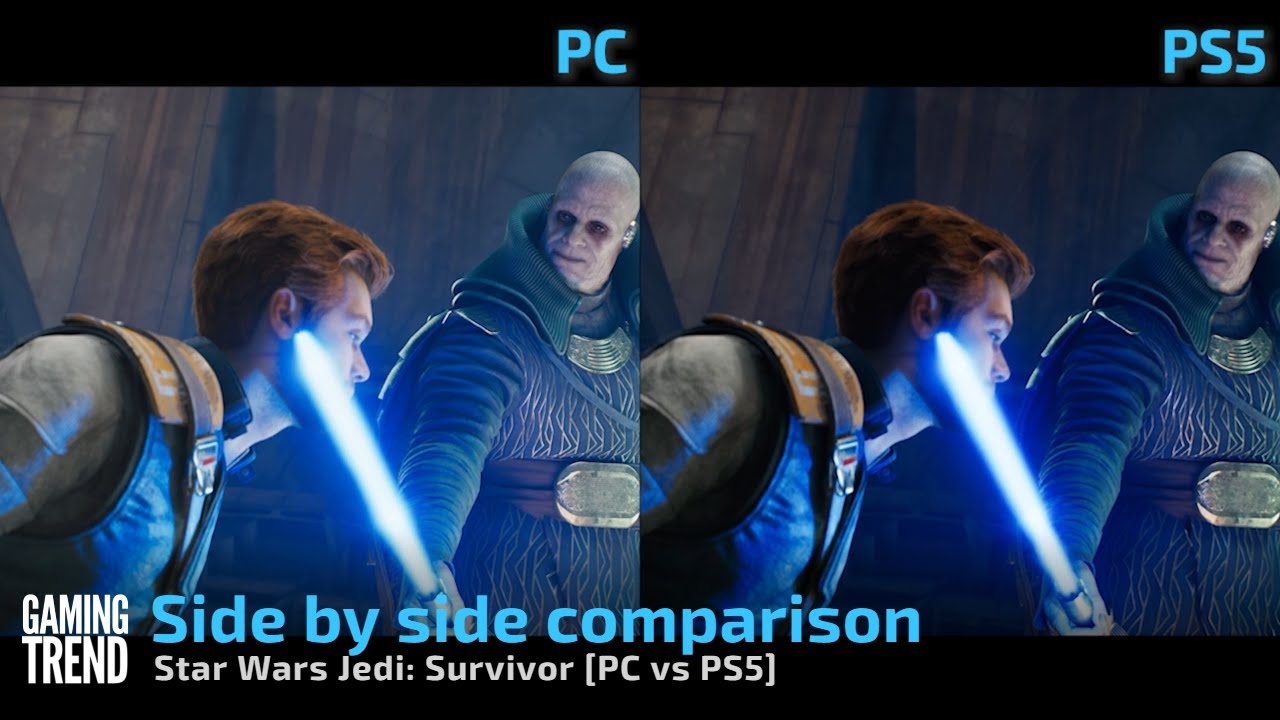 Star Wars Jedi: Survivor - Side by side comparison on PC and PS5