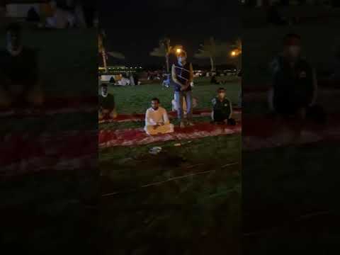 اذان صلاة العشاء من مصلى الحمراء بجدة للمؤذن يوسف عبدالرحمن