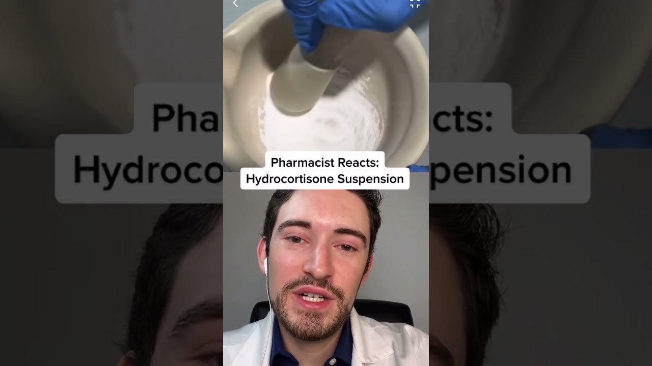 HOW TO MAKE HYDROCORTISONE SUSPENSION Pharmacy Compoundingpharmacy Pharmacytechnician Medicine