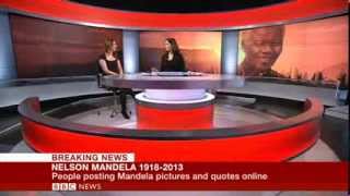 10 million posts and counting on #Mandela- SAMANTHA BARRY BBC WORLD NEWS