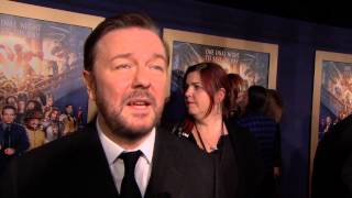 Night At The Museum Secret Of The Tomb Ricky Gervais Dr. Mcphee Premiere Interview Screenslam