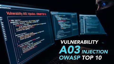 Vulnerability A03 : Injection - OWASP TOP 10