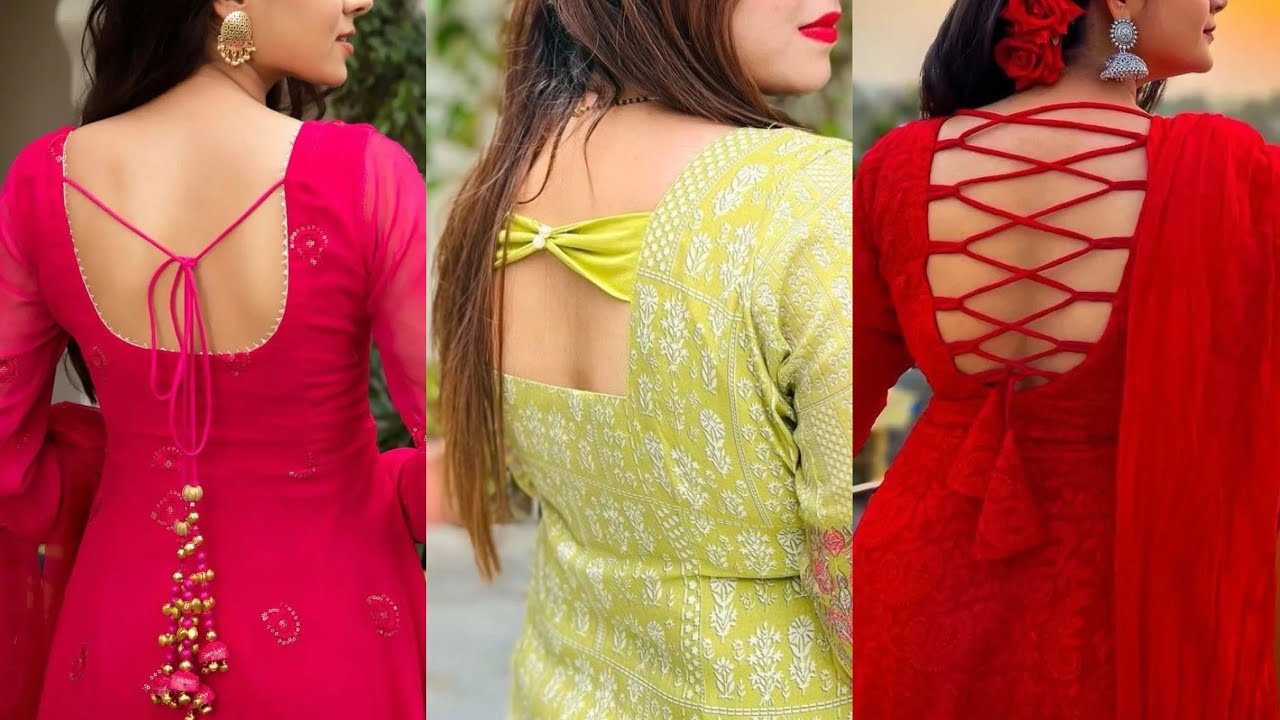 Top 50 latest back neck and front neck designs for kurti// #neck #designs  #2024