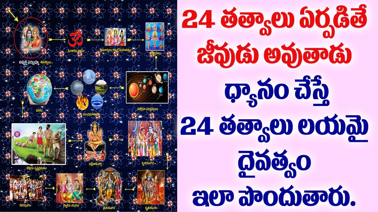 24 తత్వాలు ఏర్పడితే జీవుడు అవుతాడు...ధ్యానం చేస్తే 24 తత్వాలు లయమై దైవత్వాన్ని ఇలా పొందుతారు...