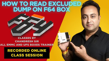 Easy Steps to Read Excluded Dump with F64 Box Instantly | #f64box #tech #smartphone