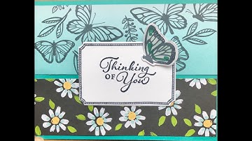 Floating & Fluttering on Oh So Ombre Designer Paper
