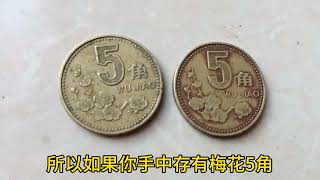 一枚少见的梅花5角，价格拍了3万元，它在你手里吗