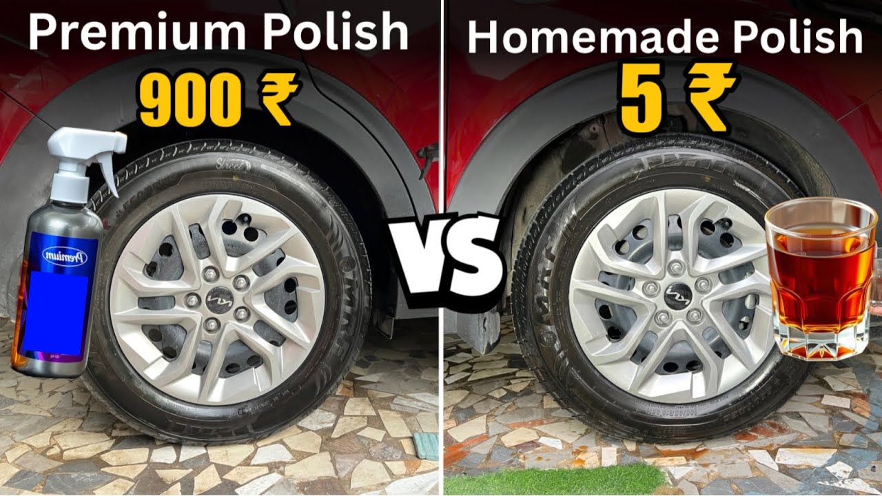 How to Make Car Tyre Polish At Home || Cheep And best Tyre Polish Results After 1 Week