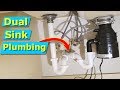 How to Install Dual Kitchen Sink Drain Plumbing Pipes