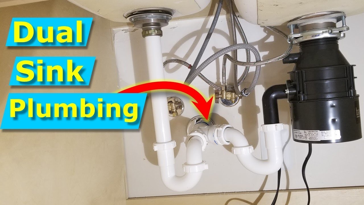 How to plumb a kitchen sink with disposal and dishwasher