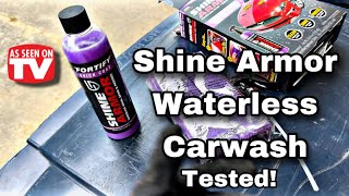 Shine Armor Waterless Carwash Testing As Seen On TV Products
