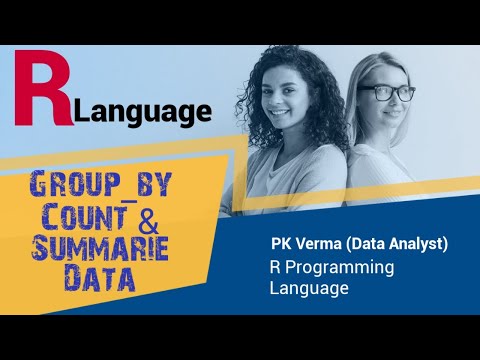 GroupBy count and summarise data Dplyr Package | R Programing tutorial | Variable count